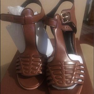 Coach Brown Leather Heels